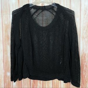 VPL Mesh Heavy Knit Cut Out Sweater (L)